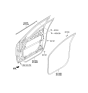 Diagram for 2012 Kia Borrego Weather Strip - 821102J000WK