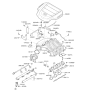 Diagram for Kia Borrego Engine Cover - 292403C900