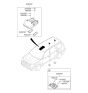 Diagram for 2010 Kia Borrego Dome Light - 928002J010H9