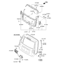 Diagram for Kia Tailgate Lock Actuator Motor - 812302J000