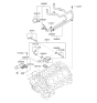 Diagram for 2008 Kia Borrego Thermostat Housing - 256203F300