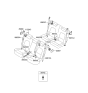 Diagram for 2008 Kia Borrego Seat Belt - 898302J030H9