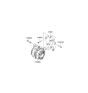 Diagram for 2012 Kia Borrego Alternator - 373003F010