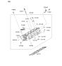 Diagram for 2010 Kia Borrego Cylinder Head Gasket - 223113F350