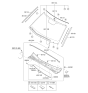 Diagram for 2012 Kia Borrego Windshield - 861102J030