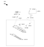 Diagram for 2011 Kia Sorento Valve Cover Gasket - 224413C710