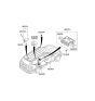 Diagram for 2011 Kia Borrego Antenna - 962102J900