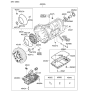 Diagram for 2010 Kia Borrego Torque Converter - 4510049100