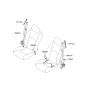 Diagram for 2011 Kia Borrego Seat Belt - 888102J500H9