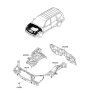 Diagram for 2009 Kia Borrego Radiator Support - 641002J100