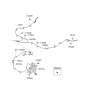 Diagram for 2011 Kia Borrego Parking Brake Cable - 597702J000