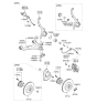 Diagram for 2014 Kia Sportage Wheel Bearing - 517202J001