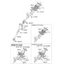 Diagram for 2012 Kia Borrego Steering Column - 563102J100