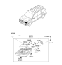 Diagram for Kia Sedona Light Socket - 921612E000