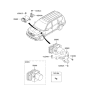 Diagram for Kia Borrego ABS Pump And Motor Assembly - 589202J150