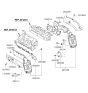 Diagram for Kia Borrego Exhaust Heat Shield - 285253C630