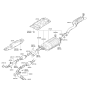 Diagram for 2009 Kia Borrego Catalytic Converter - 289503F110