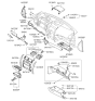 Diagram for 2011 Kia Borrego Ashtray - 845502J100WK