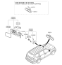 Diagram for Kia Borrego Car Mirror - 876112J300