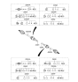 Diagram for 2009 Kia Borrego CV Joint - 495912J000