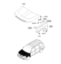 Diagram for 2009 Kia Borrego Hood Hinge - 791102J000