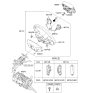 Diagram for 2008 Kia Borrego Steering Wheel - 561002J23012