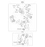 Diagram for 2010 Kia Borrego Brake Pad Set - 583022JA00