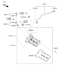 Diagram for Kia Borrego Crankcase Breather Hose - 267103C570