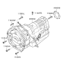 Diagram for 2012 Kia Borrego Transmission Assembly - 450004C700