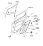 Diagram for Kia Borrego Window Motor - 834602J000