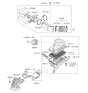 Diagram for Kia Borrego Air Filter Box - 281102J300