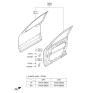 Diagram for 2008 Kia Borrego Door Hinge - 793102B020