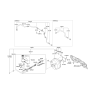 Diagram for 2011 Kia Borrego Brake Master Cylinder Reservoir - 585002J150