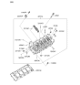 Diagram for 2011 Kia Borrego Cylinder Head - 221103F301