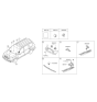 Diagram for 2008 Kia Borrego Antenna - 954602J200