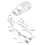 Diagram for 2009 Kia Borrego Wiper Motor - 981002J000