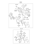 Diagram for Kia Borrego Brake Bleeder Screw - 581252B000