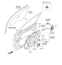 Diagram for 2010 Kia Borrego Window Run - 825302J000