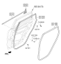 Diagram for Kia Soul EV Door Seal - 83120B2000