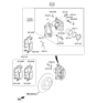 Diagram for Kia Brake Pad Set - 58101B2A20