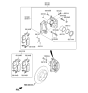 Diagram for Kia Soul Brake Pad Set - 58101B2A20