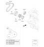 Diagram for Kia Rio V-Belt - 252122B140
