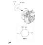 Diagram for 2019 Kia Soul Transmission Assembly - 450002F756