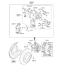 Diagram for 2016 Kia Soul Brake Backing Plate - 58390B2000