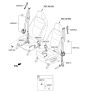 Diagram for 2019 Kia Soul Seat Belt - 88830B2550EQ