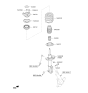 Diagram for 2017 Kia Soul Shock And Strut Mount - 54610B2000