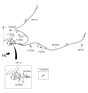 Diagram for 2015 Kia Soul Parking Brake Cable - 59760B2300