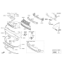 Diagram for Kia Soul Bumper - 86511B2500