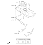 Diagram for 2017 Kia Soul Fuel Tank Strap - 31210B2000