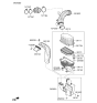 Diagram for 2019 Kia Soul Air Filter Box - 28110B2500